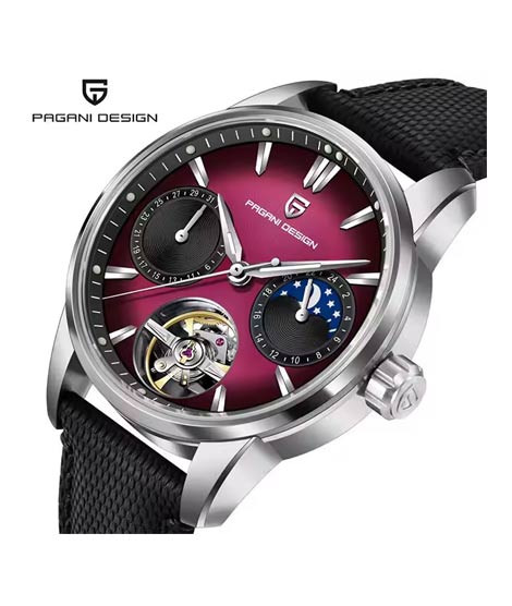iShopping - Pagani Design E255Y Monarch Automatic Watch For Men Black (PD-YS021-1)