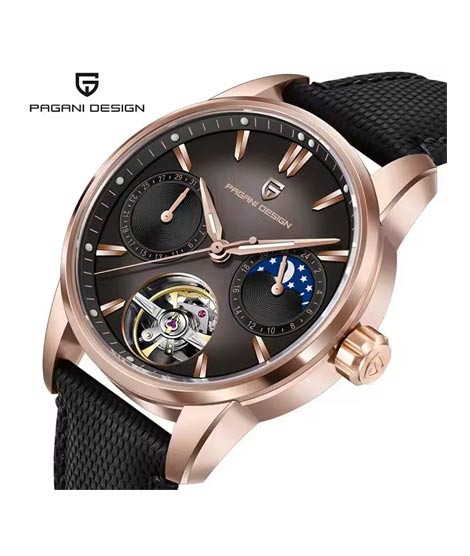 iShopping - Pagani Design E255Y Monarch Automatic Watch For Men Black (PD-YS021-3)