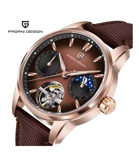 iShopping - Pagani Design E255Y Monarch Automatic Watch For Men Black (PD-YS021-4)