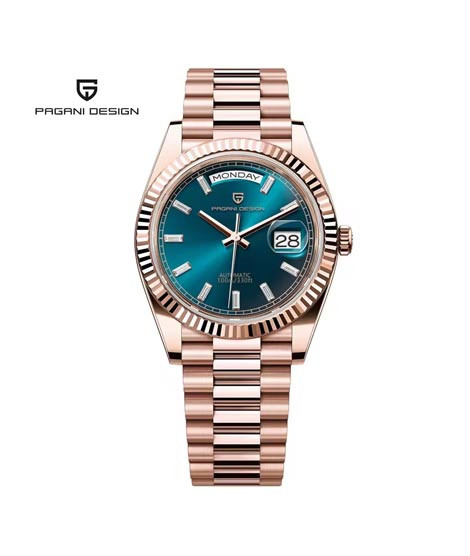 iShopping - Pagani Design Day-Date Automatic Watch For Men Golden (PD-1752-13)