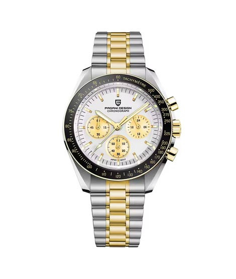iShopping - Pagani Design Seiko V63 Movement Watch For Men Two Tone (PD-1701-22)