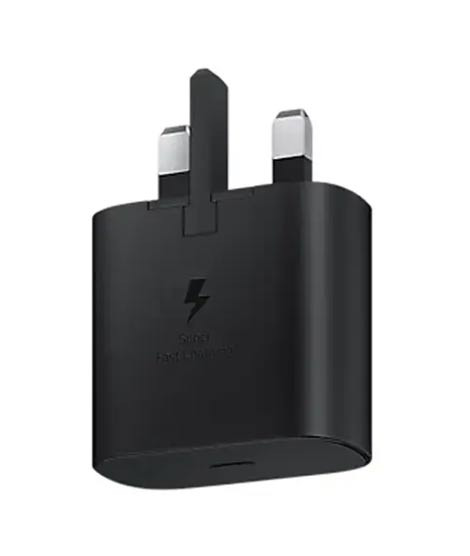 iShopping - Samsung 25W 3 Pin Fast Charging Travel Adapter Black