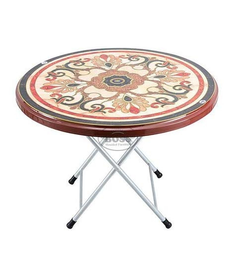 iShopping - Boss Steel Plastic Round Table 39" With Sticker (BP-215-S-CHC)