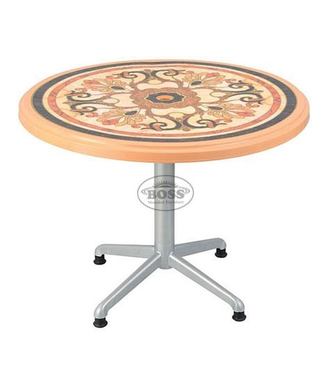 iShopping - Boss Steel Plastic Round Table 39" With Sticker (BP-290-S-EVE)