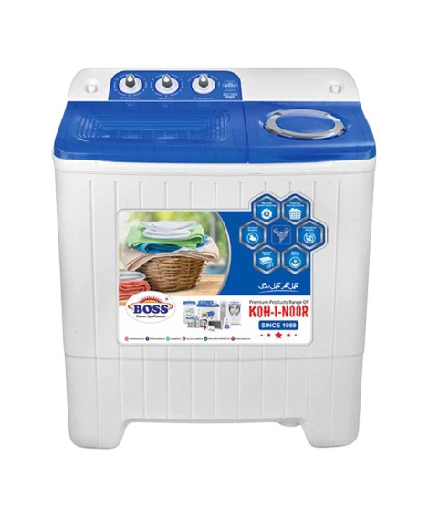iShopping - Boss Top Load Steel Spiner Baby Washing Machine 7.5Kg Grey (KE-6550-BS-S)