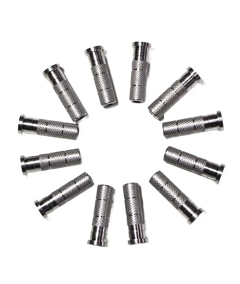 iShopping - Silk Road Traders Aluminum Arrow Inserts For ID 6.2mm Shafts - 12 Pcs