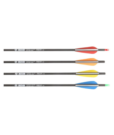 iShopping - Silk Road Traders 6.2mm Pure Carbon Changeable Tip Hunting Archery Arrows (MSTJ-100S) - Spine 300 12 Pcs