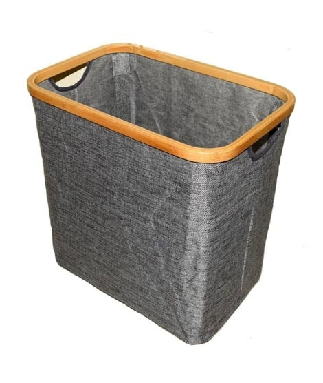 iShopping - G-Mart Wooden Laundry Storage Basket - Grey