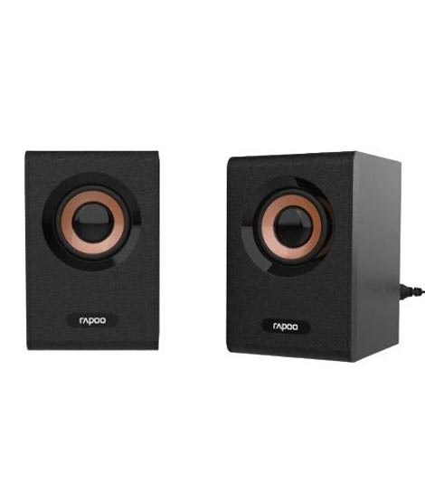 iShopping - Rapoo Wooden Active Stereo Speaker Black (A80)
