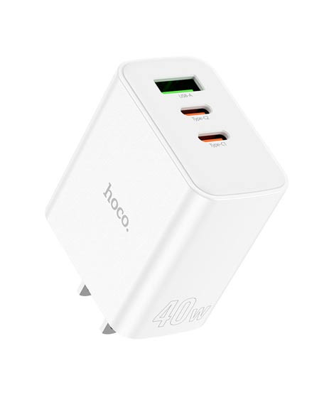 iShopping - Hoco Pure Power PD 40W QC 3.0 Wall Charger White (C126)