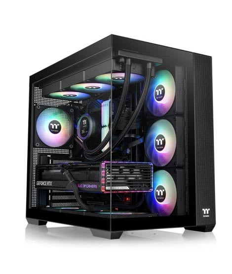 iShopping - Thermaltake View 380 TG ARGB Mid Tower Chassis Black (CA-1Z2-00M1WN-00)