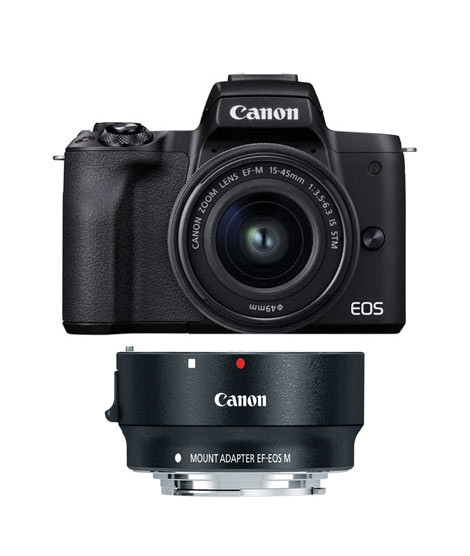 iShopping - Canon EOS M50 Mark II With 15-45mm Lens & EOS M Mount Adapter
