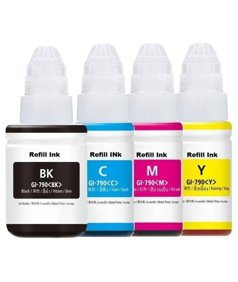 iShopping - Canon GI-790 Ink Bottle Set Black / Cyan / Magenta / Yellow - Pack Of 4