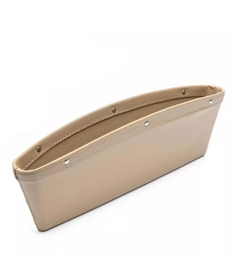 iShopping - Ferozi Traders PU Leather Car Seat Gap Storage Organizer Beige