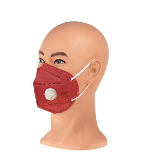 iShopping - Badar Store KN-95 4 Layers Face Mask With Filter Red Pack Of 10