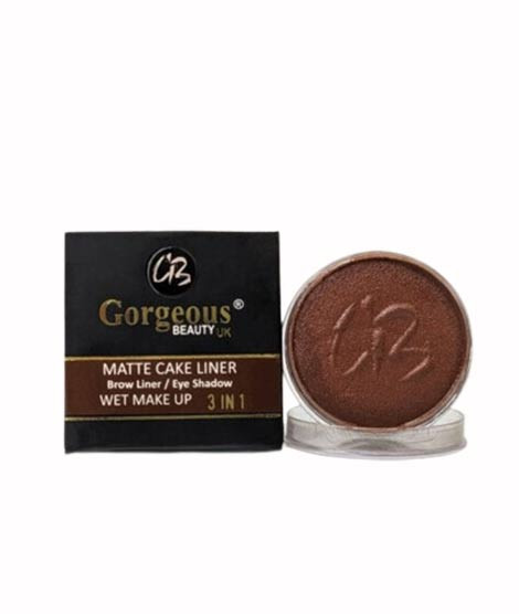 iShopping - Gorgeous Beauty Wet Makeup Cake Eye Liner - Brown