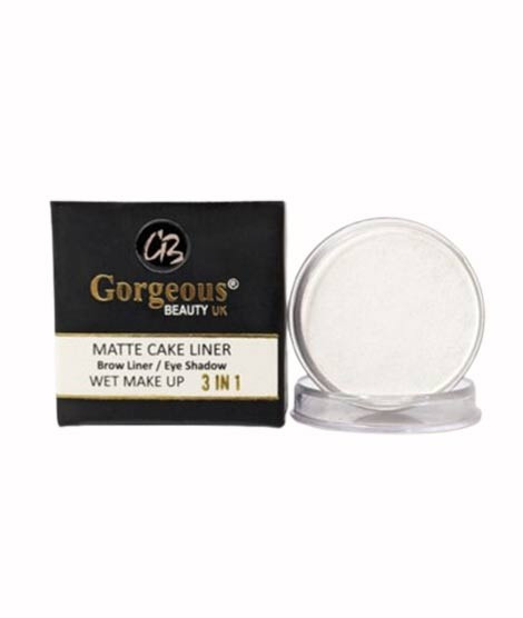 iShopping - Gorgeous Beauty Wet Makeup Cake Eye Liner - White