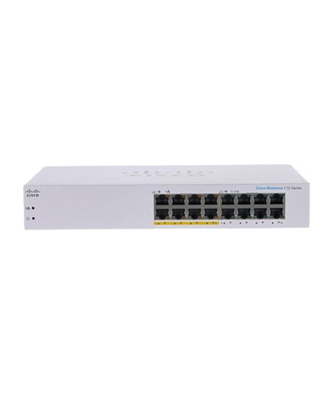 iShopping - Cisco Business 110 Series 16 Port Gigabit Unmanaged Switch (CBS110-16PP-EU)