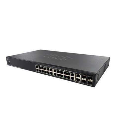 iShopping - Cisco Gigabit Managed Stackable Switch (SG350X-24-K9)