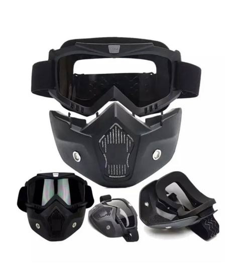 iShopping - City Mart 2 In 1 Motorcycle Bike Detachable Helmet Goggles Mask
