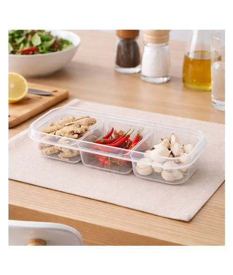 iShopping - City Mart 3 Portion Plastic Storage Box 