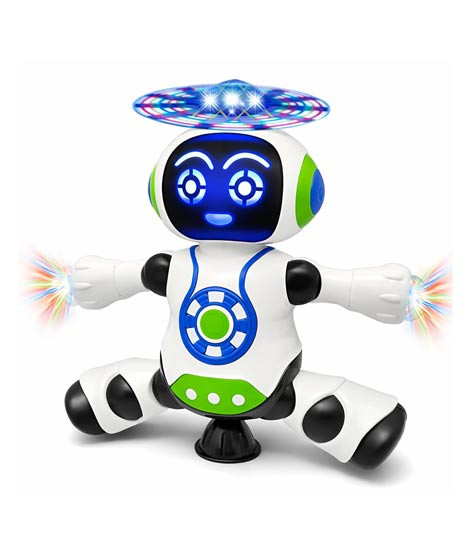 iShopping - City Mart Dancing Robot Toy for Kids with Flashing LED Lights