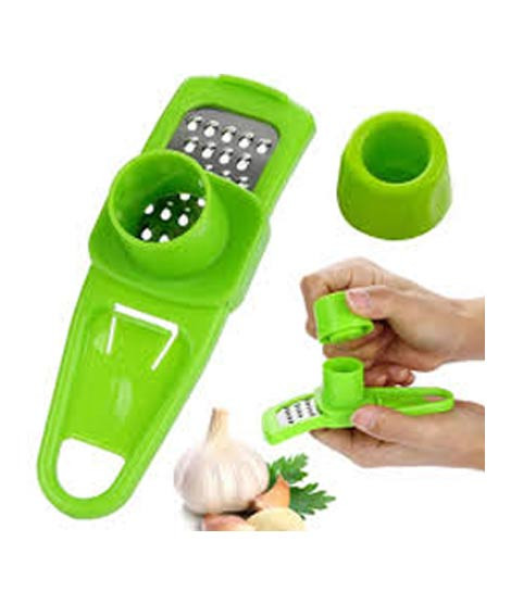 iShopping - City Mart Manual Stainless Steel Garlic Mincer Kitchen Tool