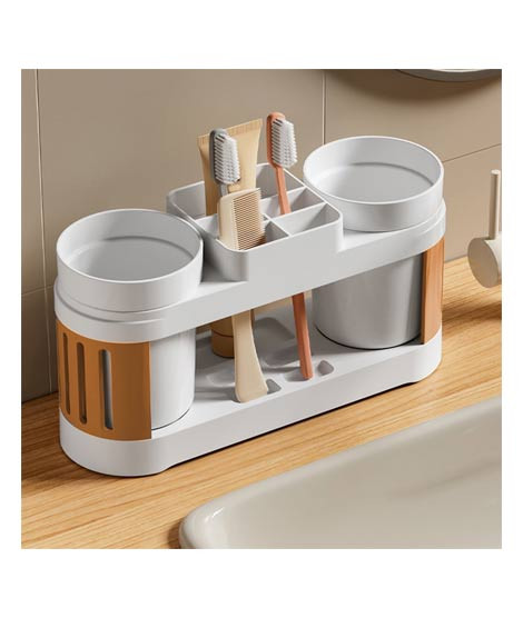 iShopping - City Mart Toothbrush Holder with 2 Cups Set