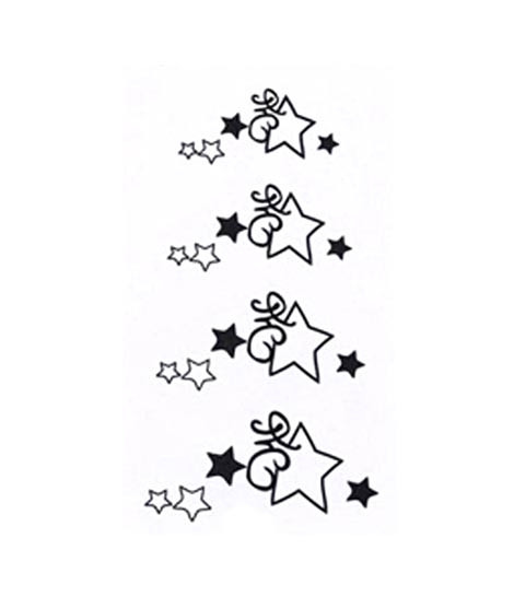 iShopping - Ferozi Traders Star Design Temporary Tattoo Sticker