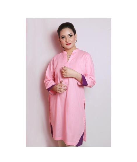 iShopping - Wardahs Collection Cotton Kurti For Women Peach (0003)