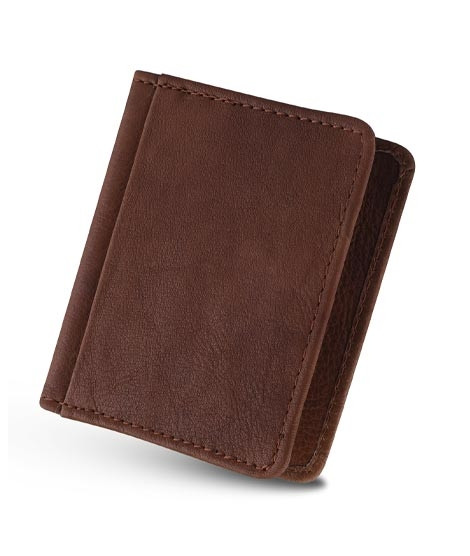 iShopping - Blackbird Leathers Handmade Leather Card Holder For Men Brown (0002)