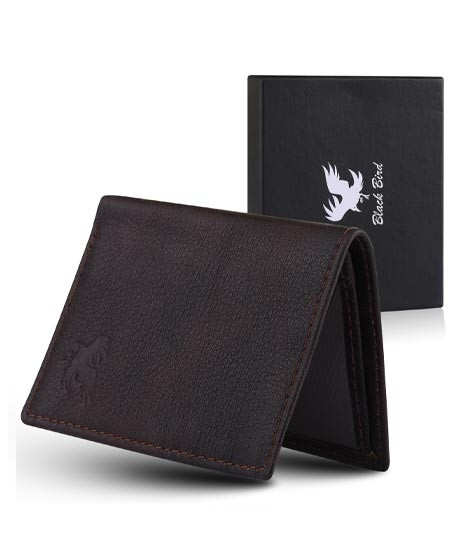 iShopping - Blackbird Leathers Handmade Leather Wallets For Men Dark Brown (0004)