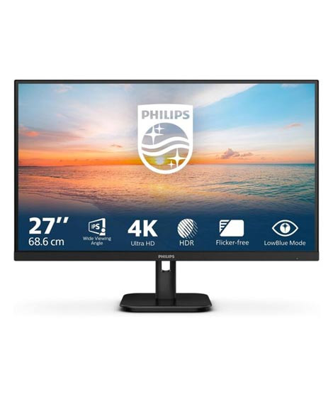 iShopping - Philips Ergo Base 27" IPS 4K UHD 60Hz LED Monitor (27EIN1800A)
