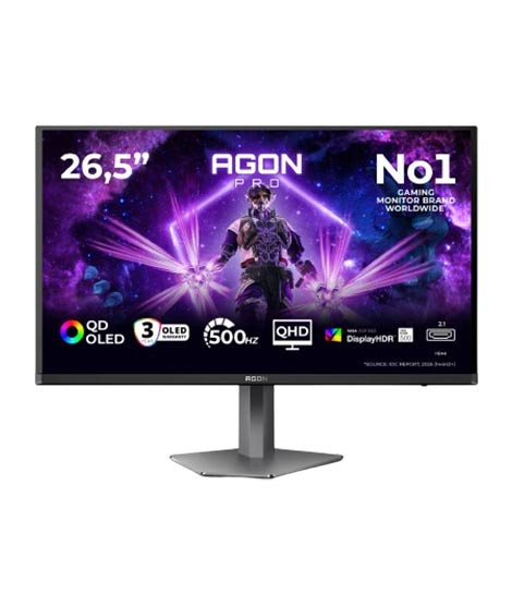 iShopping - AOC 26.5" QHD 500Hz QD-OLED Gaming Monitor (AG276QKD2)