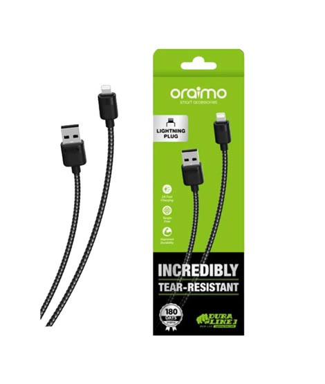 iShopping - Oraimo Lightening Cable Black (OCD-L32)