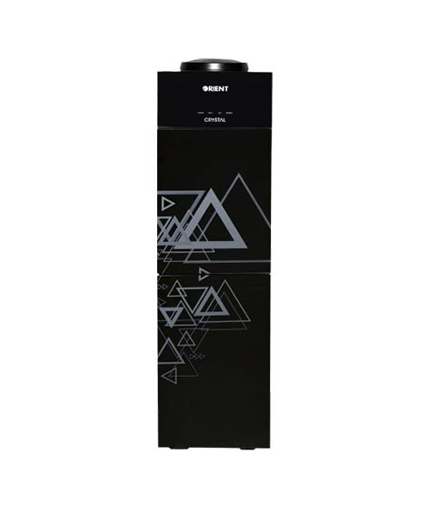 iShopping - Orient Crystal 3 Taps Glass Door Water Dispenser Triangle Black