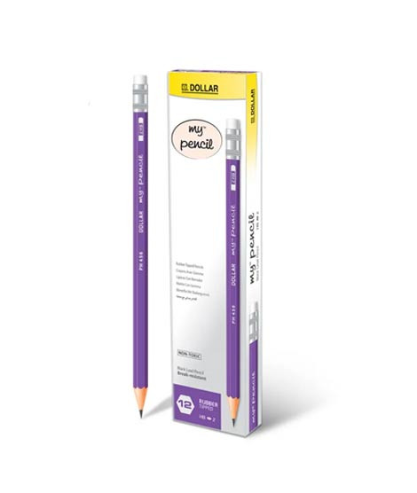 iShopping - Dollar Lead Pencils With Eraser Tip - Pack Of 12