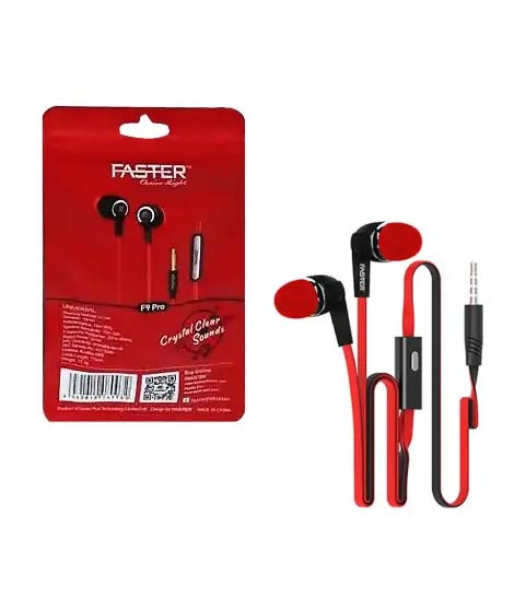 iShopping - Faster F9 Pro Crystal Clear Sound Handfree - Wine Red