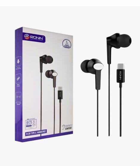 iShopping - Ronin Type-C Cable HandsFree - Black (R-29)