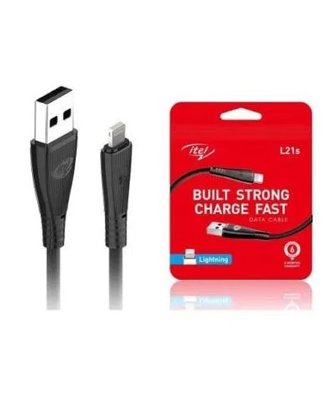 iShopping - Itel Fast Charging Lightning Cable Black (ICD-L21s)