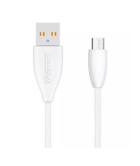 iShopping - Faster Android Fast Charging Data Cable White (03)