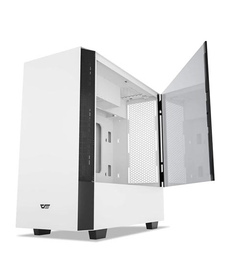 iShopping - DarkFlash DLX22 ATX Mid-Tower Computer Case Neo White