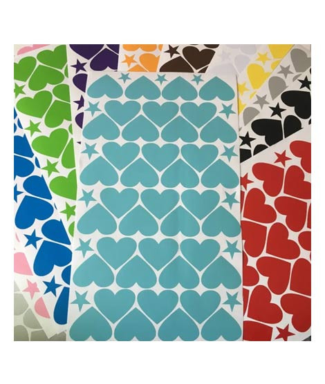 iShopping - Little Heart Wall Sticker For Kids - Multicolours