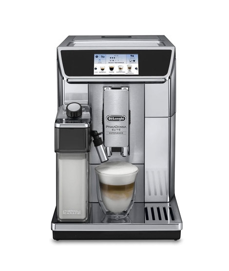 iShopping - Delonghi Primadonna Elite Fully Automatic Coffee Machine Silver (ECAM 650.85.MS)