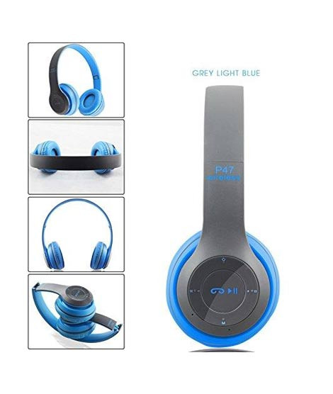 iShopping - Jtechzone P47 Over Ear Foldable Wireless Headphones