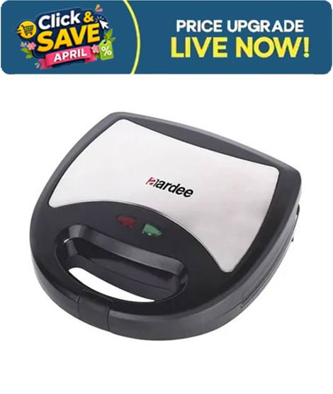 iShopping - Aardee 2 Slice Sandwich Maker Black (ARSM‐702‐S)