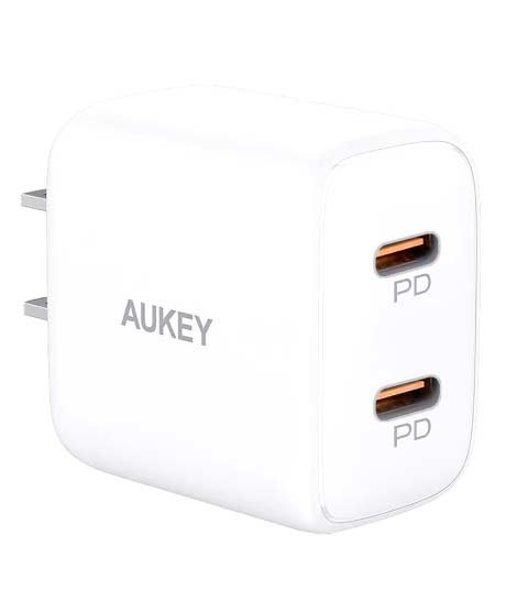 iShopping - Aukey Swift Duo 20W USB C PD Charger - White (PA-R1s)