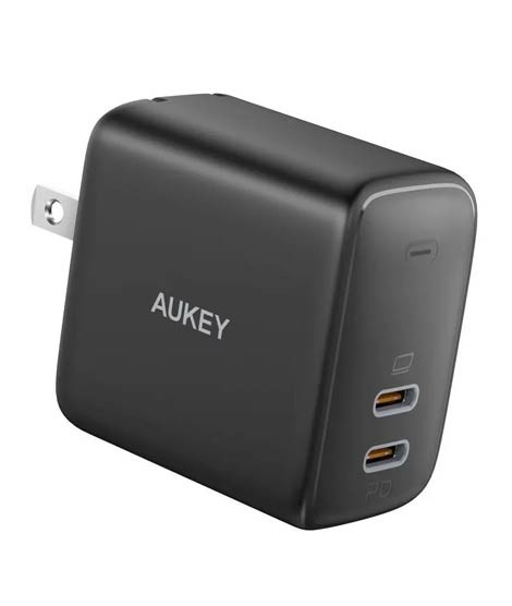 iShopping - Aukey Swift Duo 40W Dual Port PD Wall Charger Black (PA-R2S)