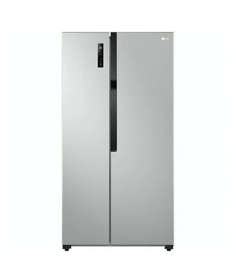 iShopping - LG Inverter Side By Side Refrigerator 18 Cu Ft Silver (GR-FB587PQAM)