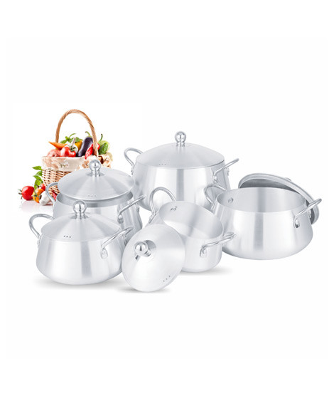 iShopping - Domestic Belly Series Metal Finish Cookware Set (D-45A)